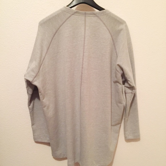 Lucy Open Front Oversized Sweatshirt Gray Small - Picture 7 of 7
